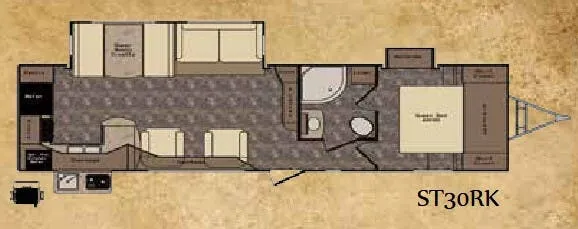 CrossRoads Sunset Trail Reserve ST30RK floor plan