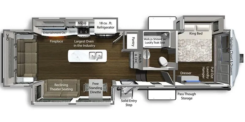 Dutchmen Yukon 320RL floor plan
