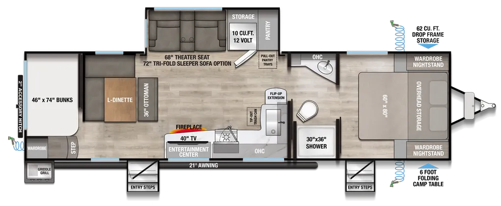 2026 Alliance RV Delta 291BH floor plan