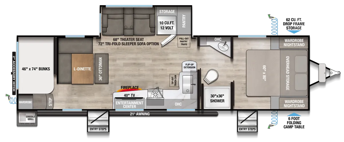 2026 Alliance RV Delta 291BH - Floor plan