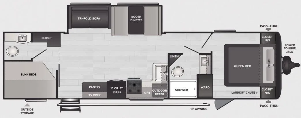 Keystone Springdale 310DB floor plan
