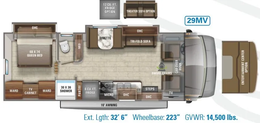 Jayco Greyhawk 29MV floor plan