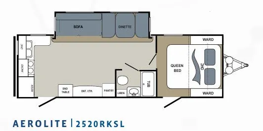 Dutchmen Aerolite 2520RKSL floor plan