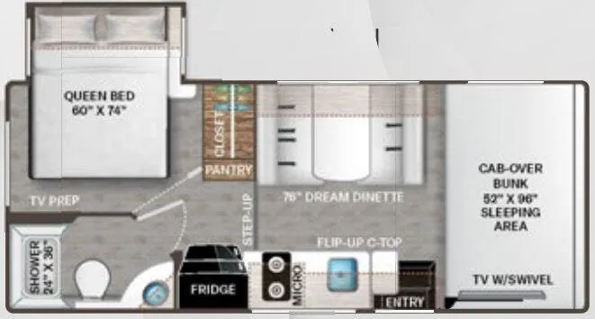 Thor Motor Coach Geneva 22VZ floor plan