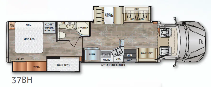 Dynamax Corp DynaQuest XL 37BH floor plan