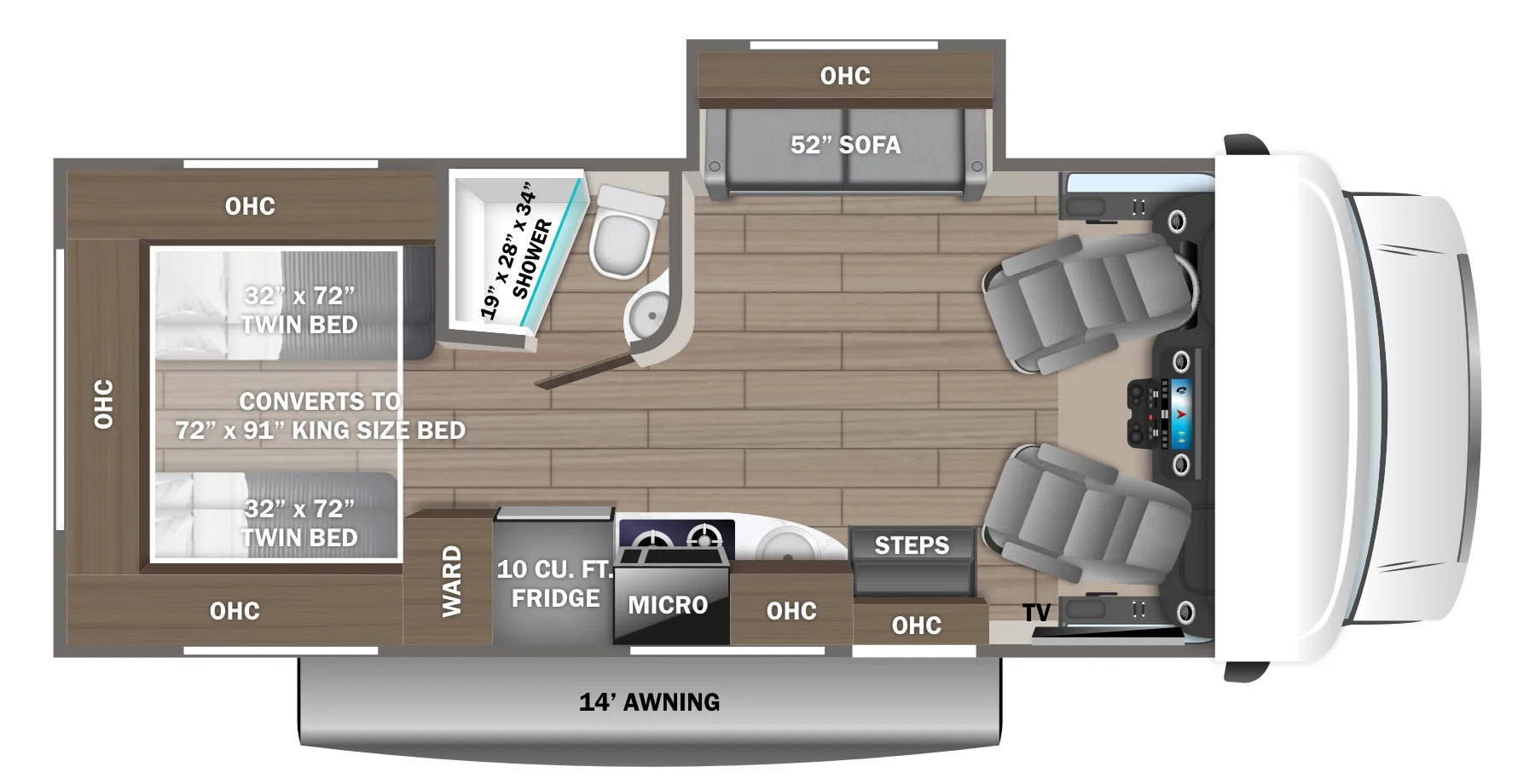 Jayco Melbourne 24T floor plan