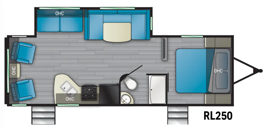 Heartland Pioneer RL250 floor plan