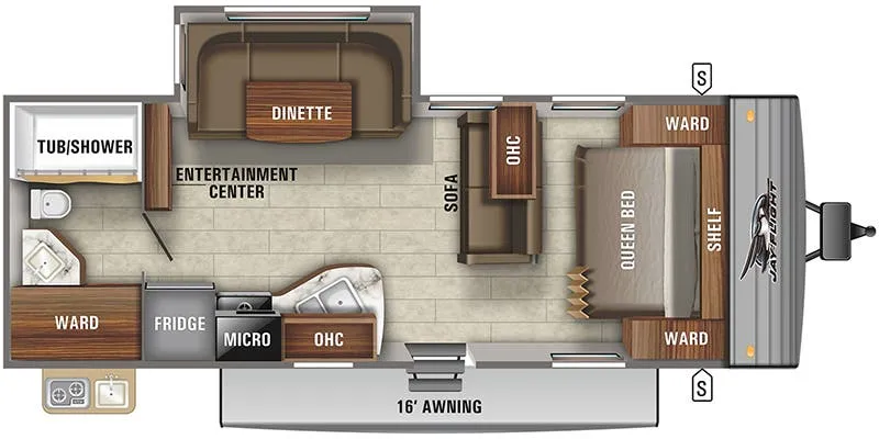 2018 Jayco Jay Flight 248RBSW - Floor plan