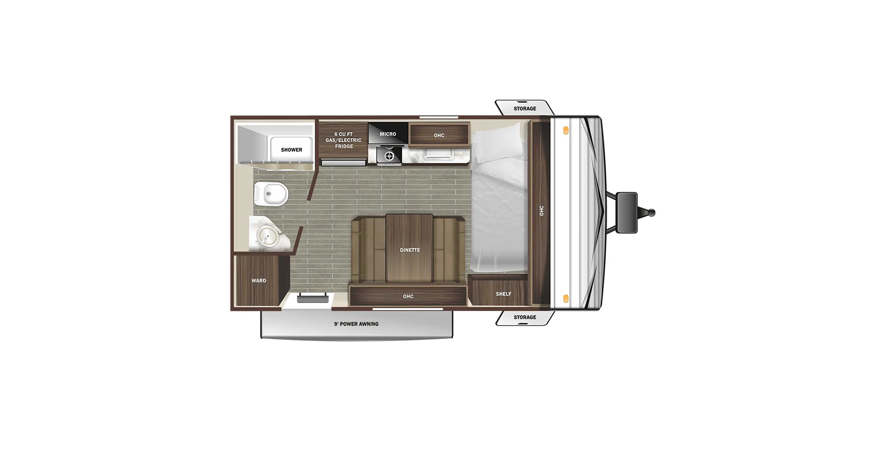 Starcraft Autumn Ridge 172FB floor plan