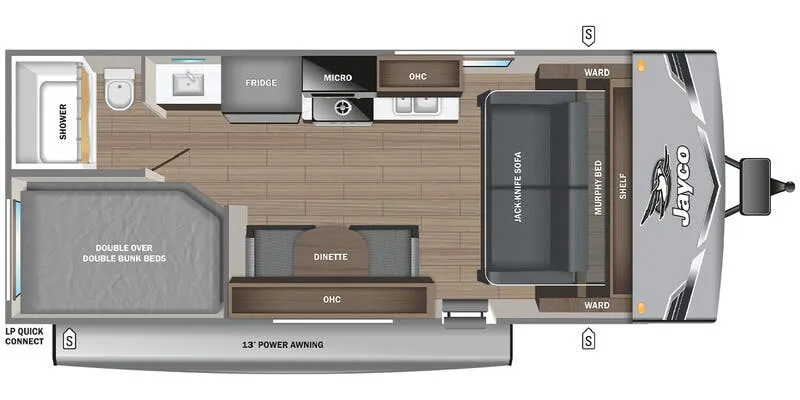 2026 Jayco Jay Flight SLX 211MB - Floor plan