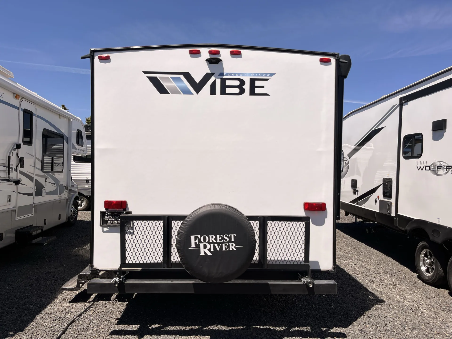 2022 Forest River Vibe 24DB — backside