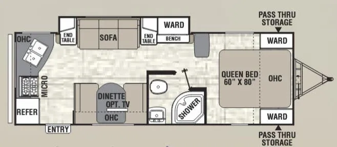 Coachmen Freedom Express Ultra Lite 246RKS floor plan