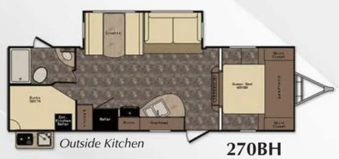 CrossRoads Sunset Trail Super Lite 270BH floor plan