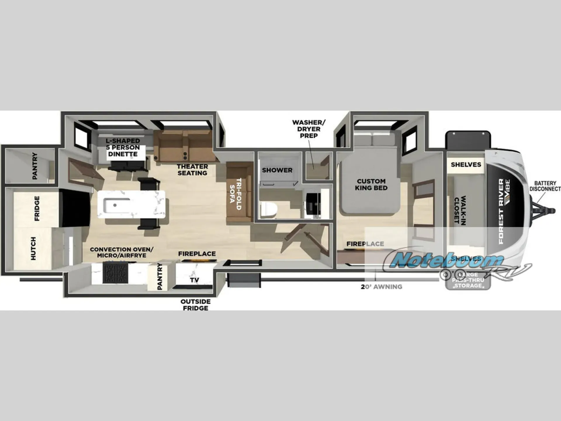 2026 Forest River Vibe 3400XL - Photo 3