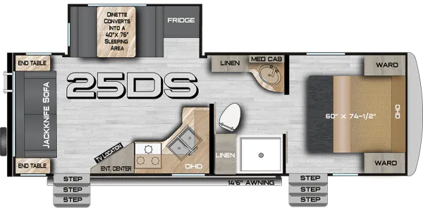 Northwood Nash 25DS floor plan