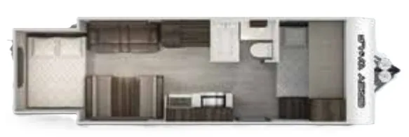 Forest River Cherokee Grey Wolf 19SM floor plan