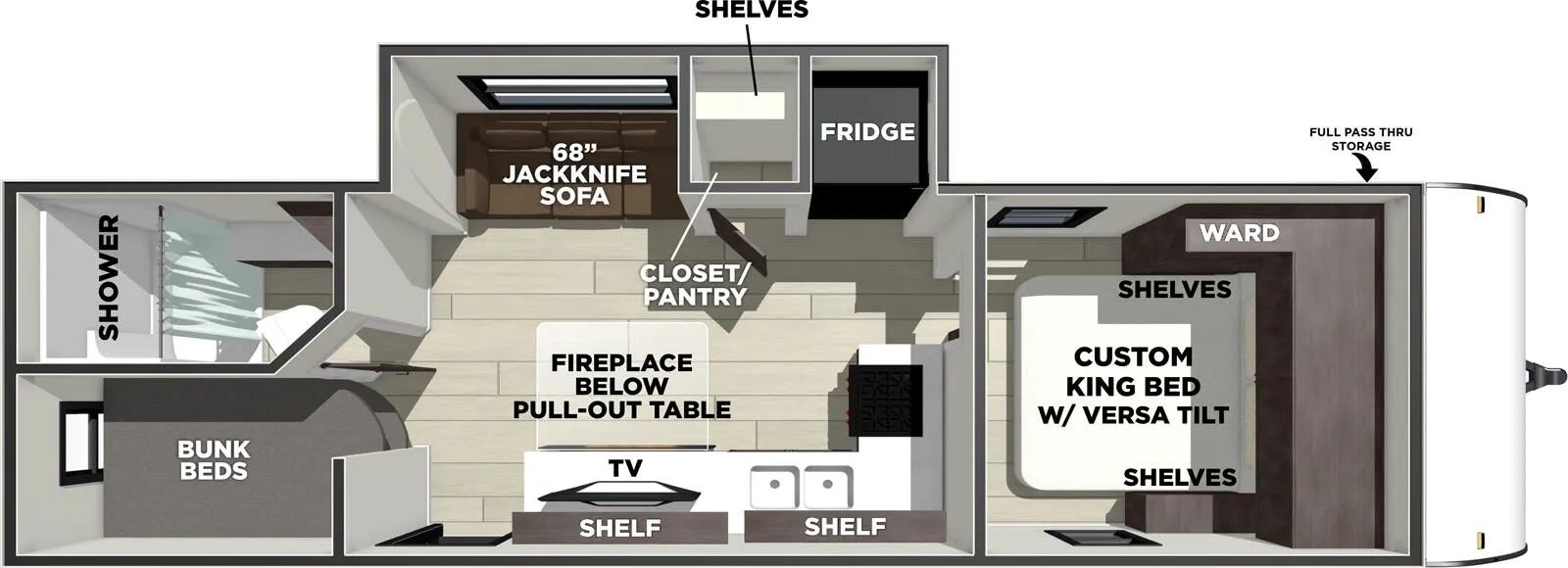 Forest River EVO 260ICE floor plan