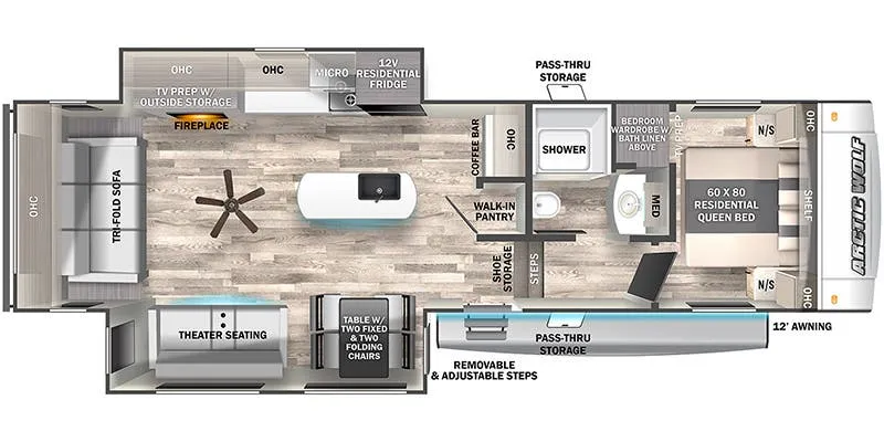 2023 Forest River Cherokee Arctic Wolf 291RL - Floor plan