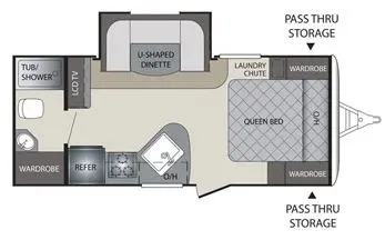 2018 Keystone Premier 19FBPR - Floor plan