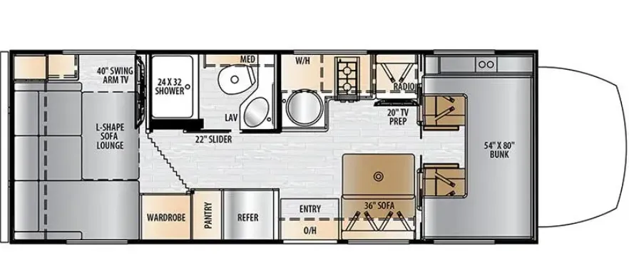 East to West Entrada 24RL floor plan