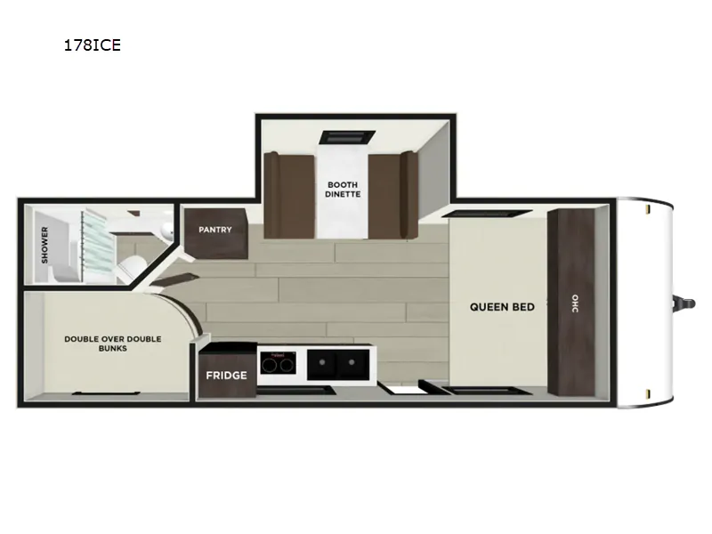 2026 Forest River Salem FSX 178ICE — Floor plan