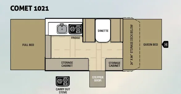 Starcraft Comet 1021 floor plan