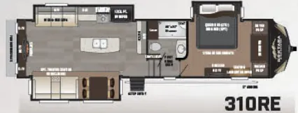 Keystone Montana High Country 310RE floor plan