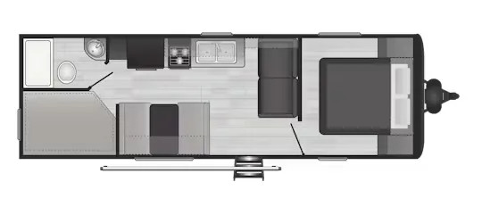 Keystone Hideout LHS 262BH floor plan