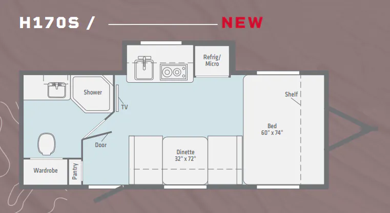 Winnebago Hike H170S floor plan