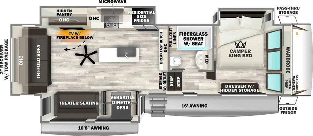 2026 Forest River Sabre 32GKS floor plan