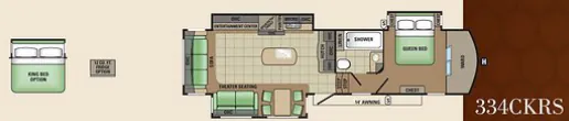 Starcraft Solstice 334CKRS floor plan