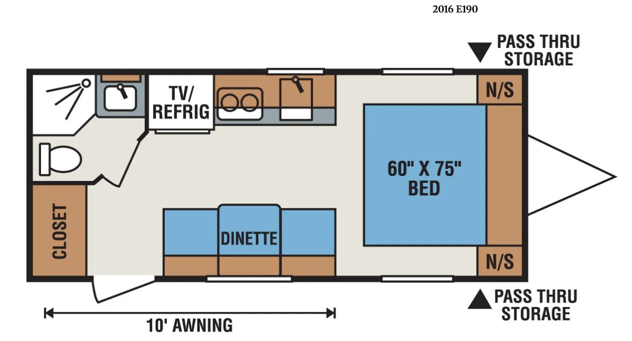 K-Z Spree Escape E190 floor plan