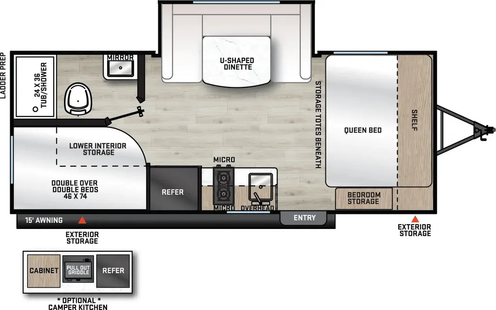 2026 Coachmen Catalina Summit Series 7 184BHSX floor plan