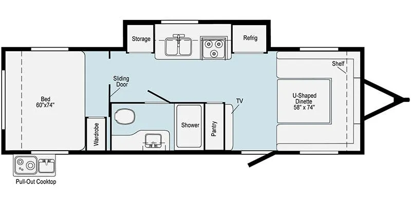 Winnebago Hike H215HS floor plan