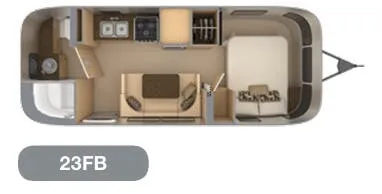 2020 Airstream Flying Cloud 23FB - Floor plan