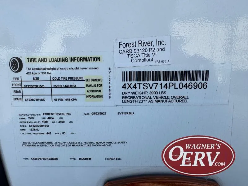 2023 Forest River RV Surveyor Legend X 17RBLX - Photo 4