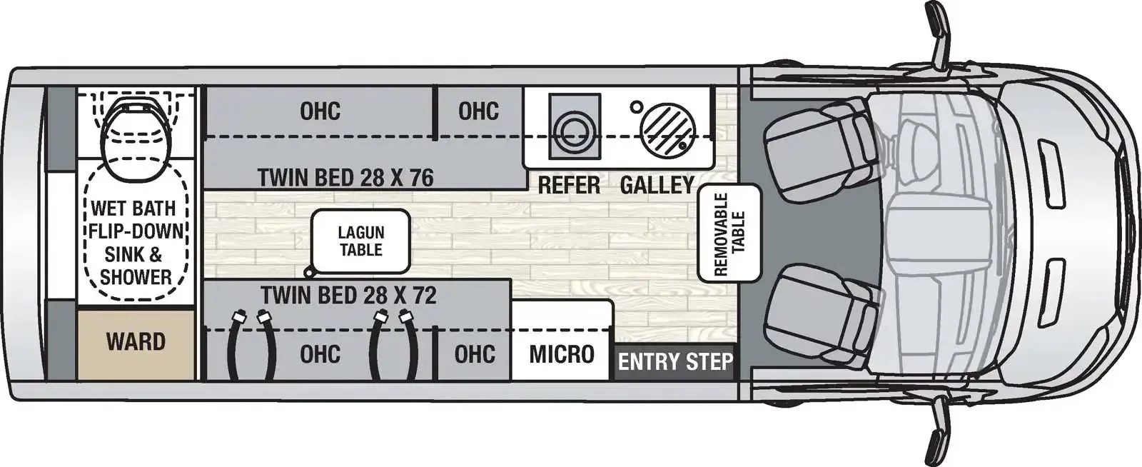 Coachmen Beyond 22RB floor plan