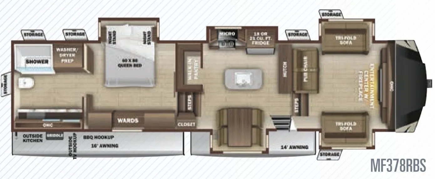 Highland Ridge Mesa Ridge MF378RBS exterior