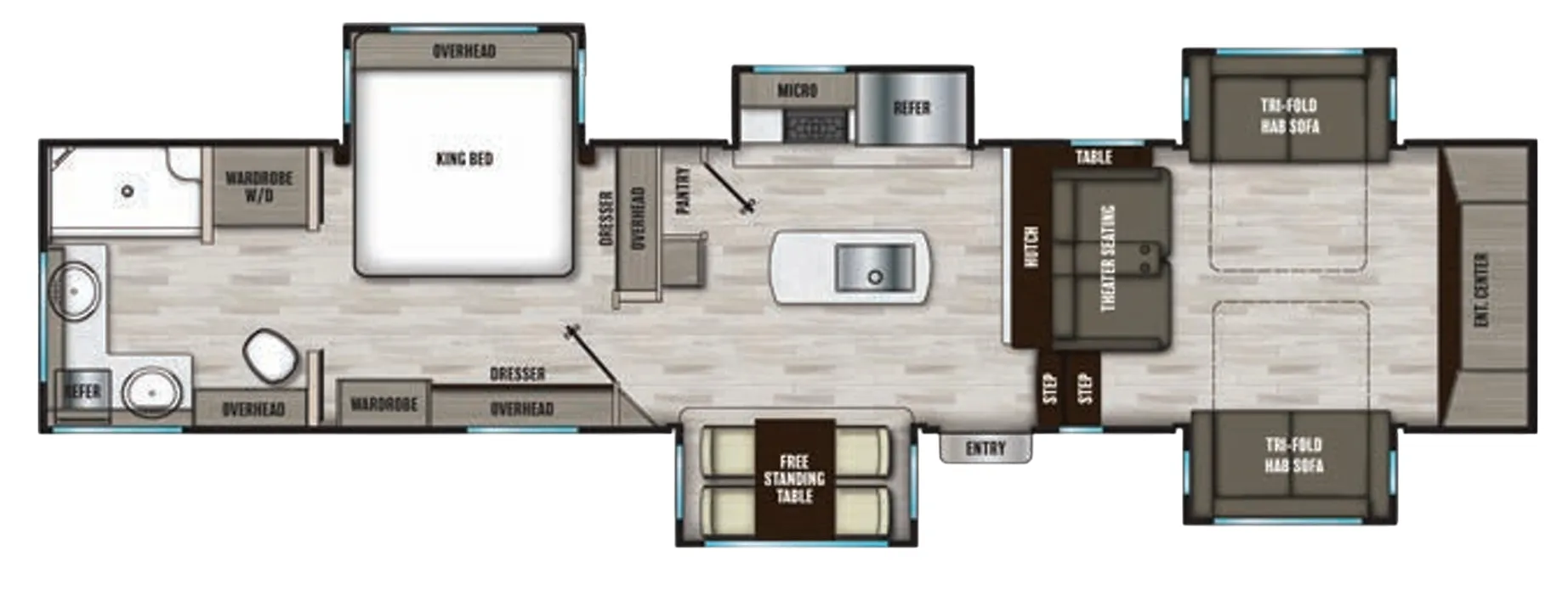 Coachmen Chaparral 334FL floor plan