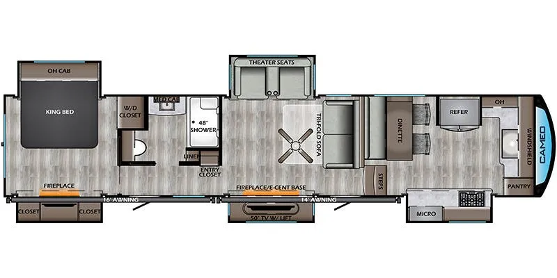 CrossRoads Cameo CE4021FK floor plan