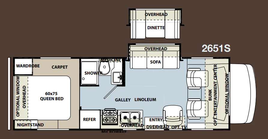 Forest River Forester 2651 S floor plan