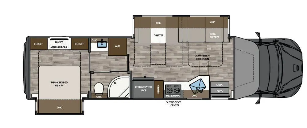 Renegade RV Verona 36VSB floor plan
