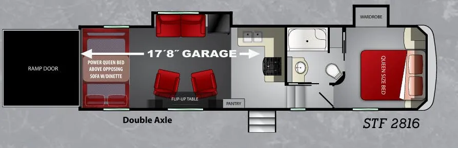 Cruiser RV Stryker STF 2816 floor plan