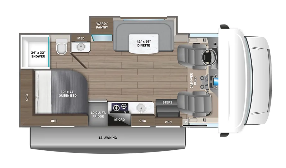 2026 Entegra Coach Odyssey SE 22AF floor plan