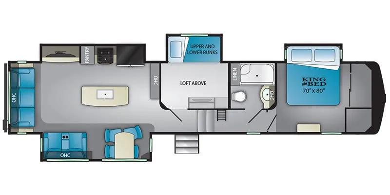 Heartland Bighorn Traveler BHTR 39 floor plan