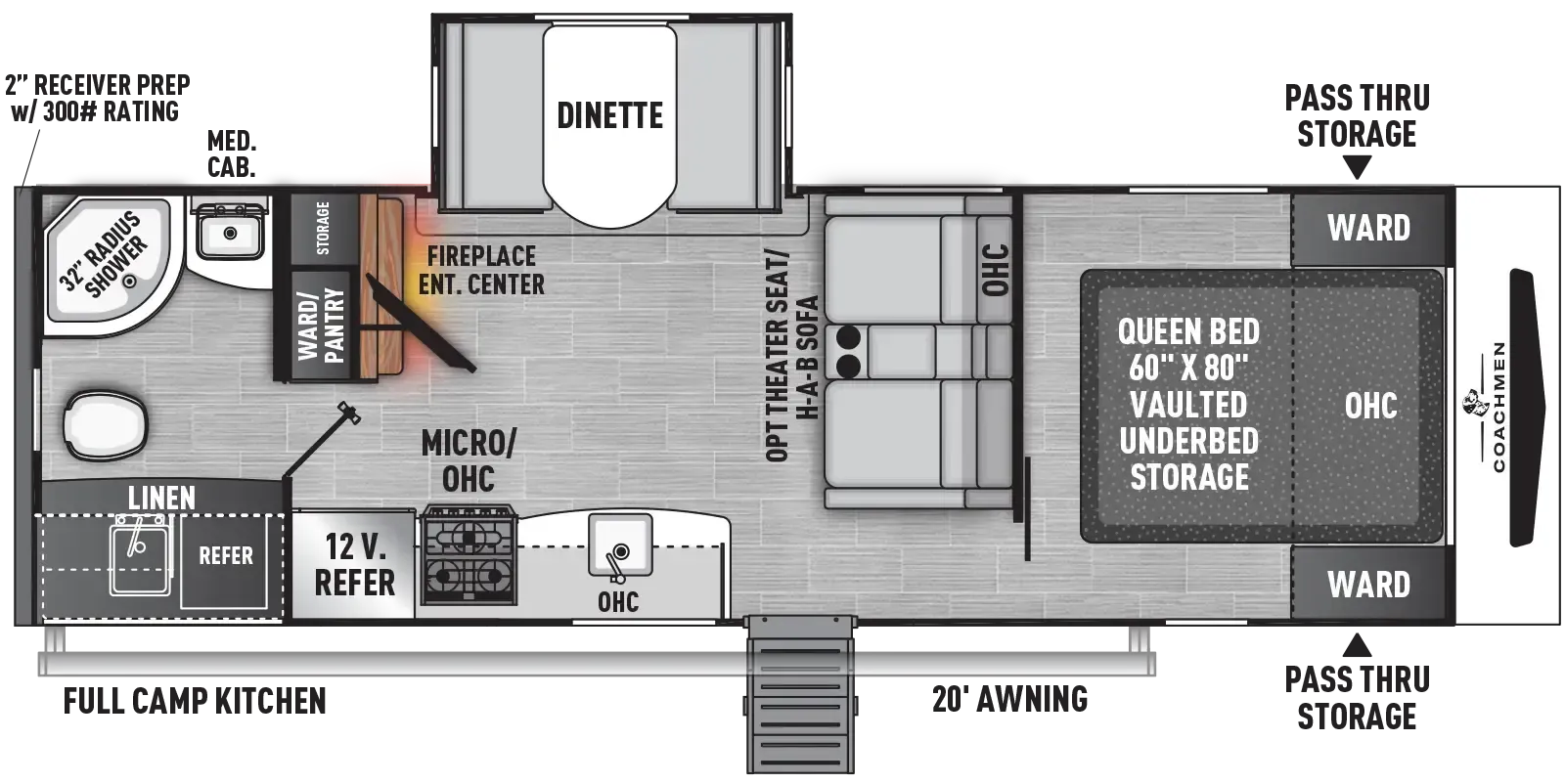 2024 Coachmen Freedom Express Ultra Lite 252RBS - Floor plan