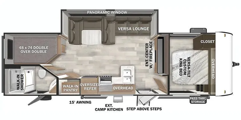2025 Forest River Salem Cruise-Lite 263BHXL - Floor plan