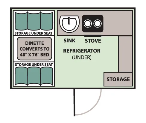 Aliner Ranger 10 Base floor plan