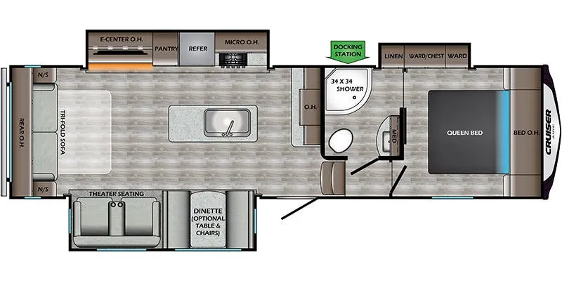 2020 CrossRoads Cruiser Aire CR29SI - Floor plan