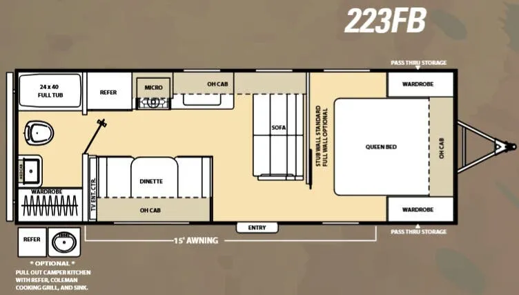 Coachmen Catalina 223FB floor plan